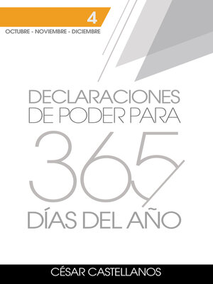 cover image of Declaraciones de Poder para 365 Días del Año, Volumen 4